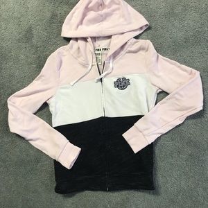 Color block full zip